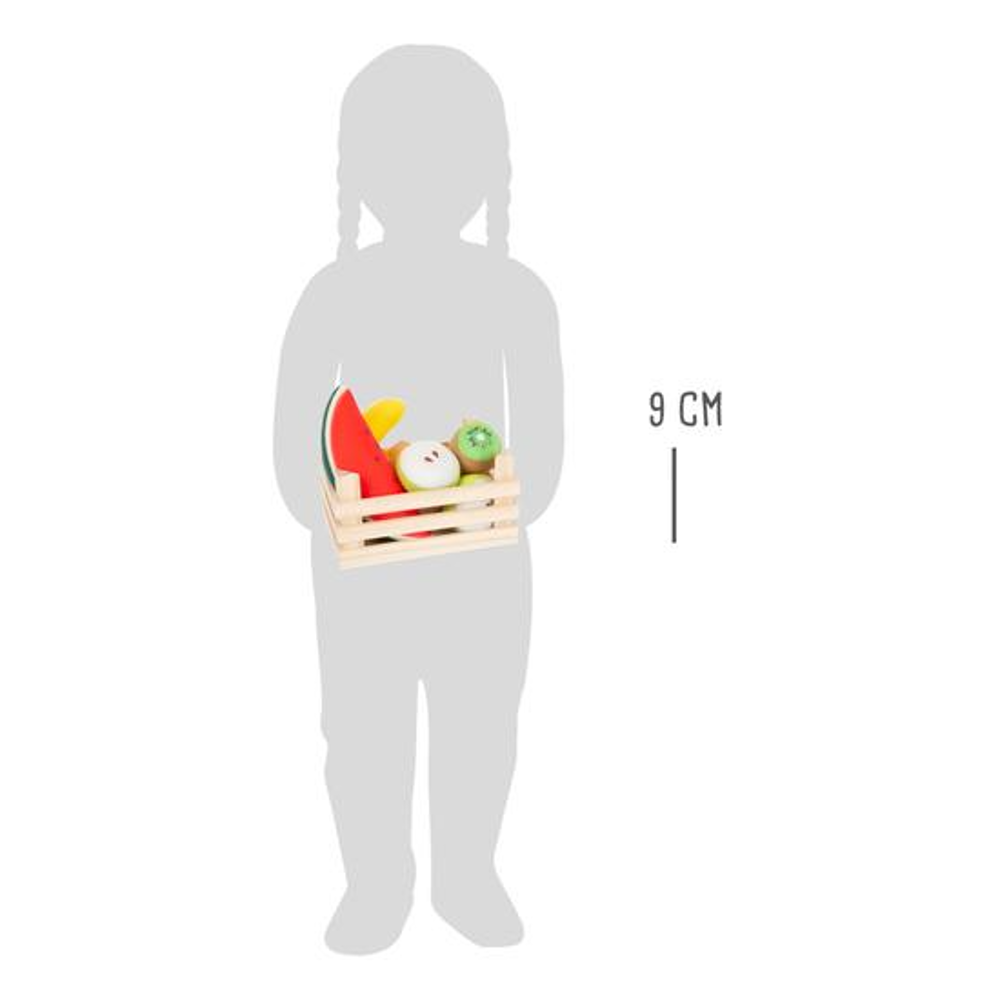Obstset aus Stoff mit Schachtel